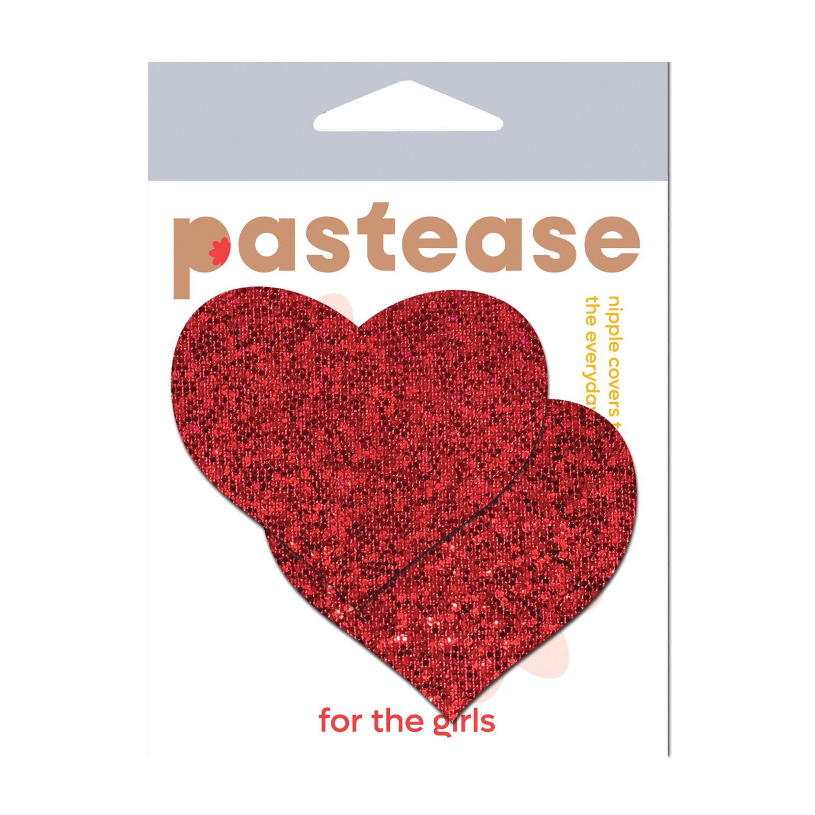 Pastease Premium Glitter Heart Red O/S