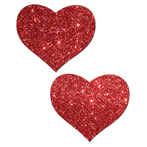 Pastease Premium Glitter Heart Red O/S