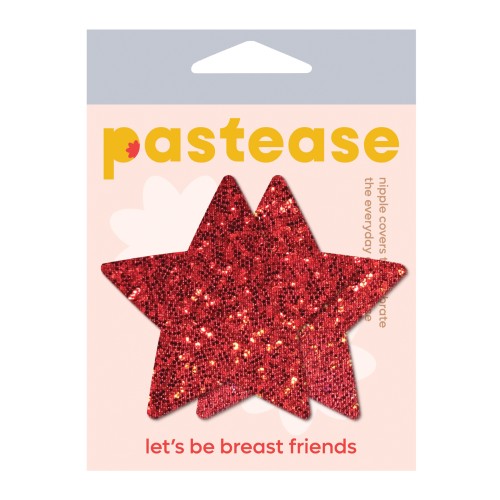 Red Glitter Star Pastease