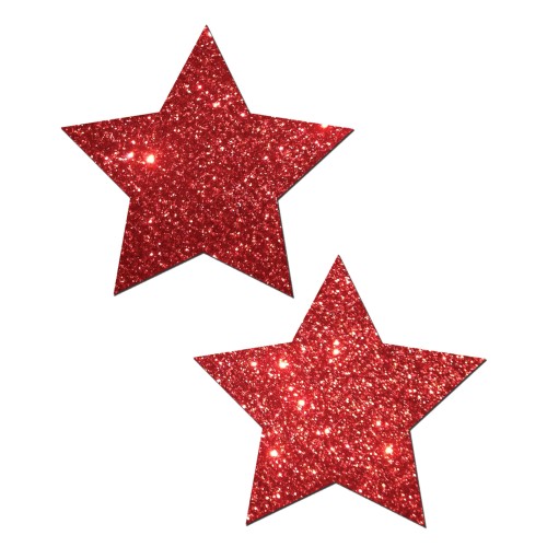 Red Glitter Star Pastease