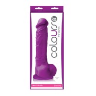 Dildo de 8" Colours Pleasures con Ventosa - Morado