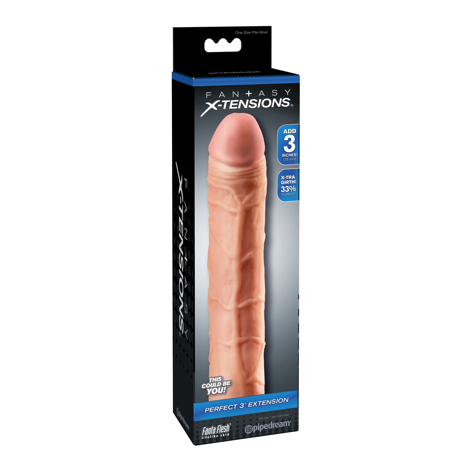 Fantasy X-Tensions Perfect 3 Inch Extension Flesh