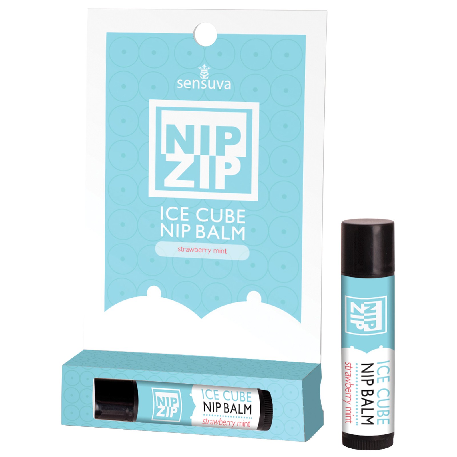 Sensuva Nip Zip Ice Cube Balm Strawberry Mint