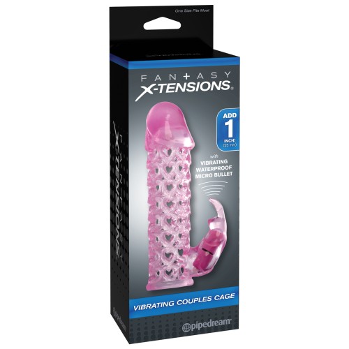 Cage Vibrador para Parejas Fantasy X-tensions - Rosa