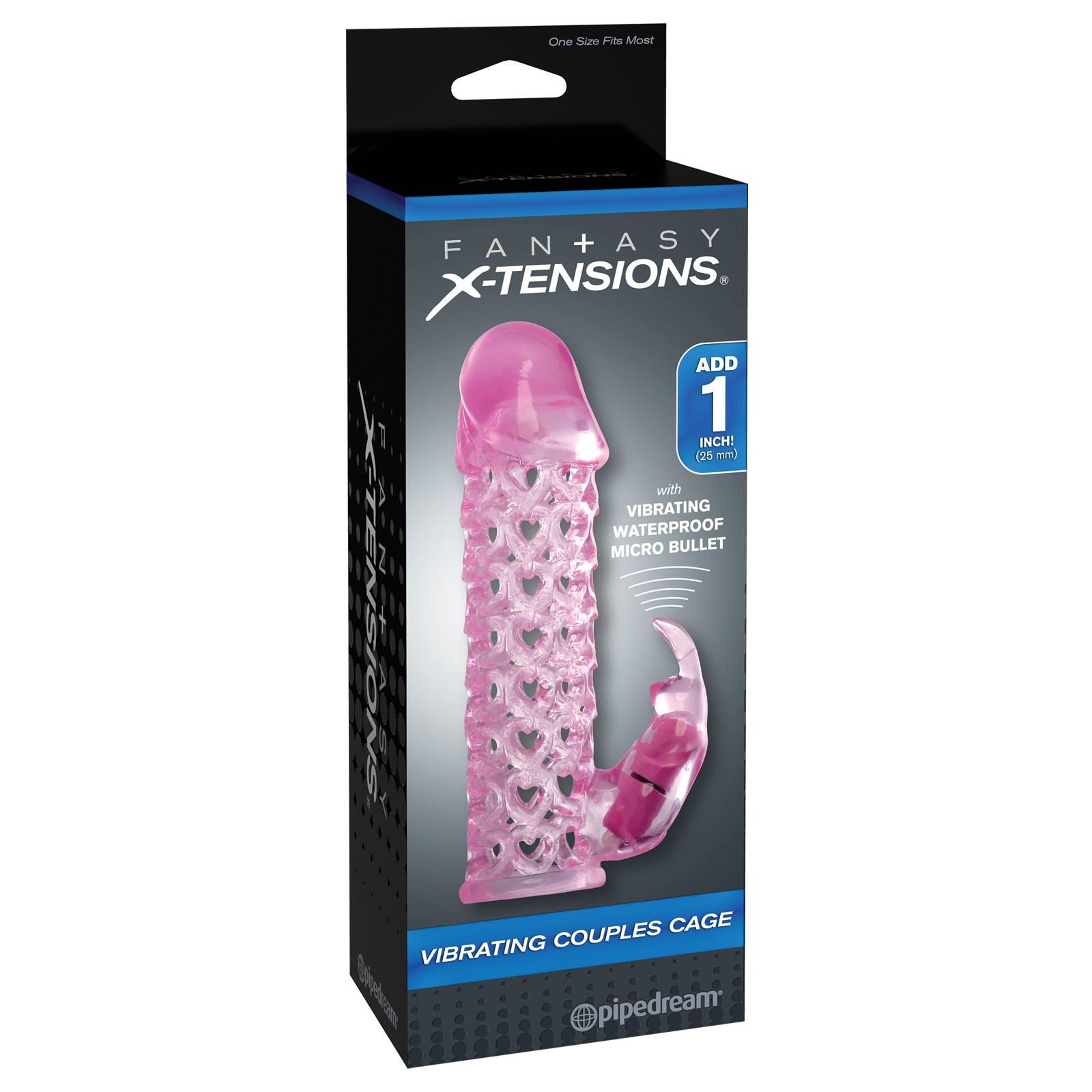 Cage Vibrador para Parejas Fantasy X-tensions - Rosa