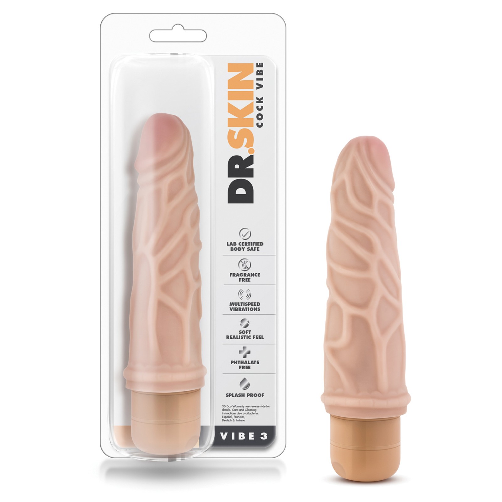 Vibrador Blush Dr. Skin Vibe #3 para Estimulación Realista