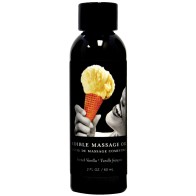 Earthly Body Edible Massage Oil in French Vanilla