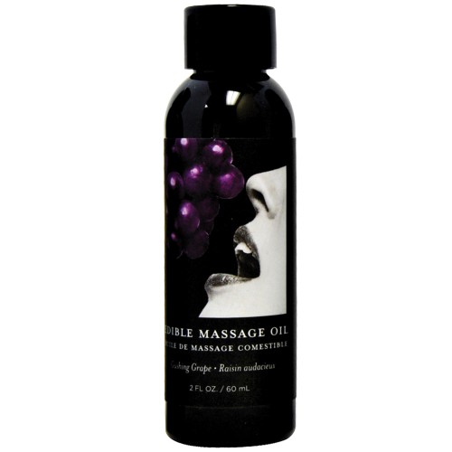 Earthly Body Edible Massage Oil - Delicious Grape Flavor