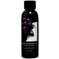 Earthly Body Edible Massage Oil - Delicious Grape Flavor