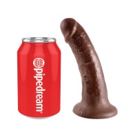 King Cock 6 Inch Dildo Brown