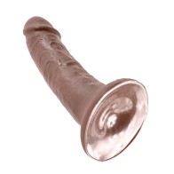 King Cock 6 Inch Dildo Brown