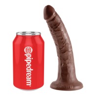 Pene King Cock 7 Pulgadas Marrón para Placer Realista