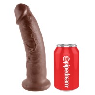 King Cock 9 Inch Realistic Dildo Brown