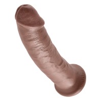 King Cock 9 Inch Realistic Dildo Brown