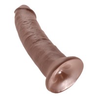 King Cock 9 Inch Realistic Dildo Brown