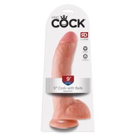 King Cock 9 Inch Flesh Dildo | Realistic Pleasure