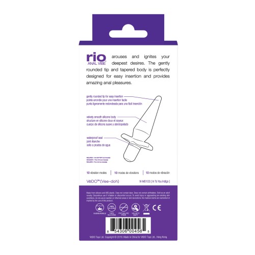 Vibrador Anal VeDO Rio - Into You Indigo