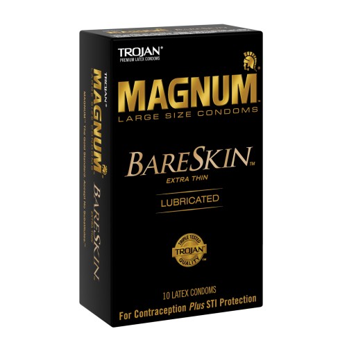 Condones Trojan Magnum Bareskin Caja de 10