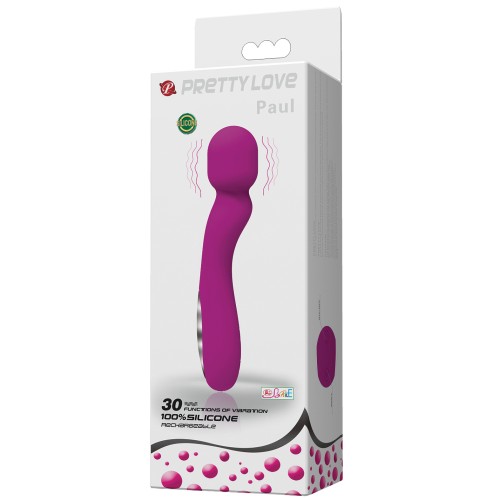 Fuchsia USB Rechargeable Wand for Luxurious Massages