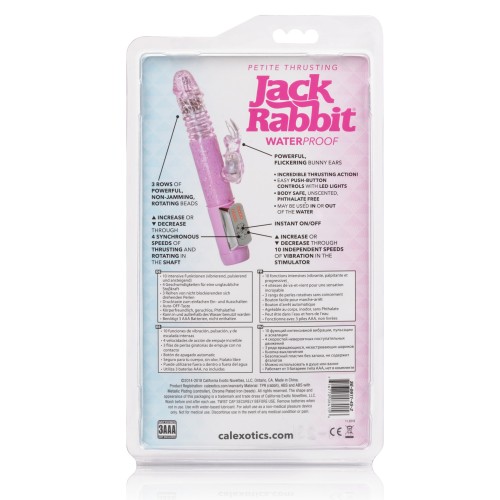 Vibrador Jack Rabbit Petite con Movimiento de Empuje - Rosa