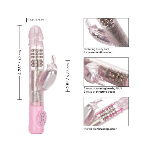 Jack Rabbit Thrusting Action Vibrator Pink