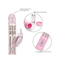 Vibrador Jack Rabbit con Acción de Empuje Rosa