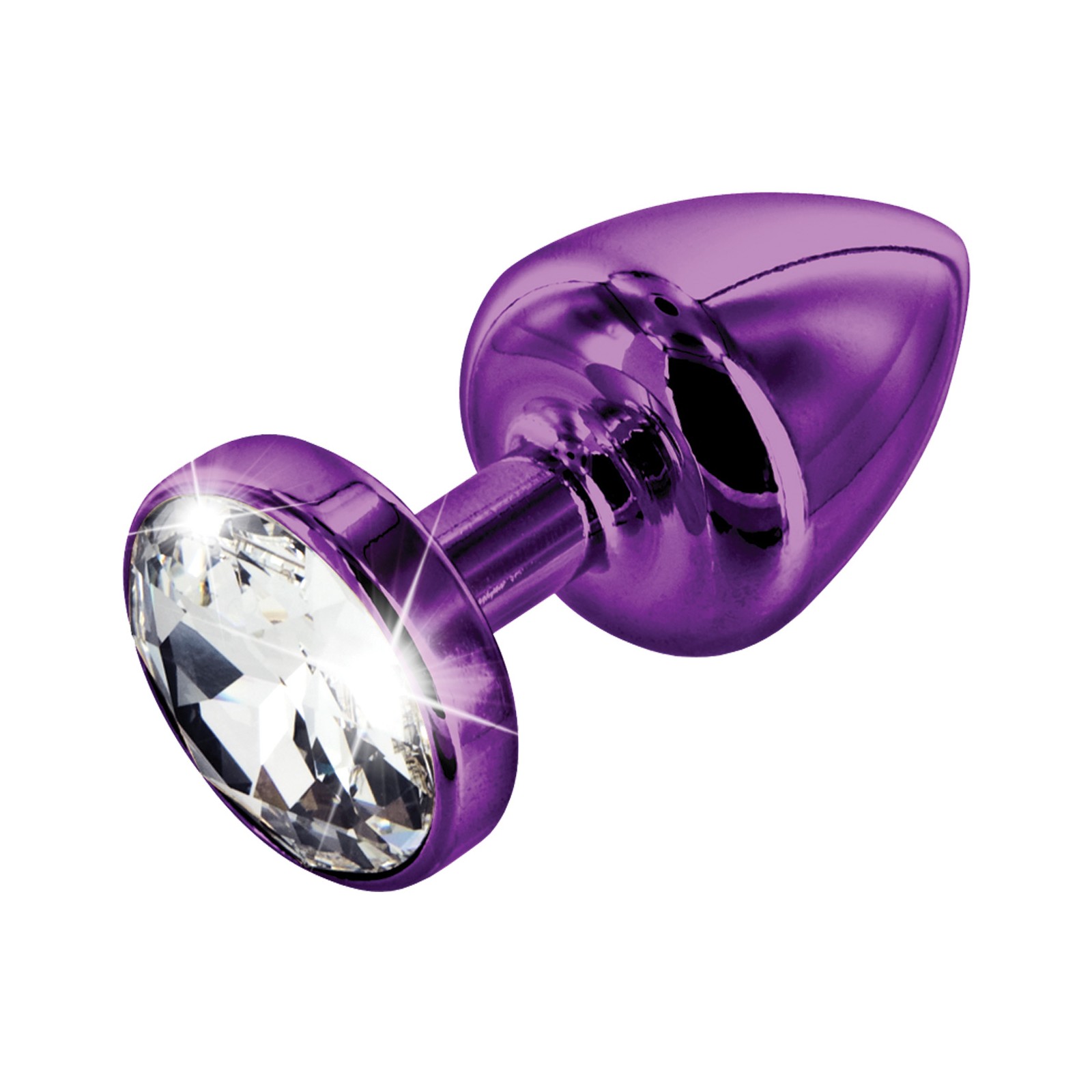 Plug Anal Púrpura con Cristal Swarovski de Lujo