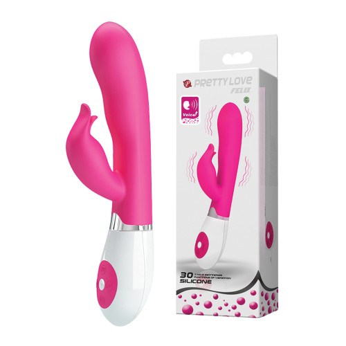 Vibrador Conejito Controlado por Voz Pretty Love Felix