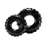 Anillo para Pene y Testículos Oxballs TruckT - Negro Paquete de 2