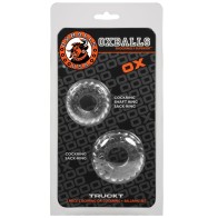 Oxballs TruckT Anillo para Pene y Testículos Transparente Pack de 2