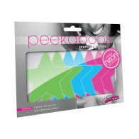 Peekaboos Neon Stars Pasties Paquete de 3