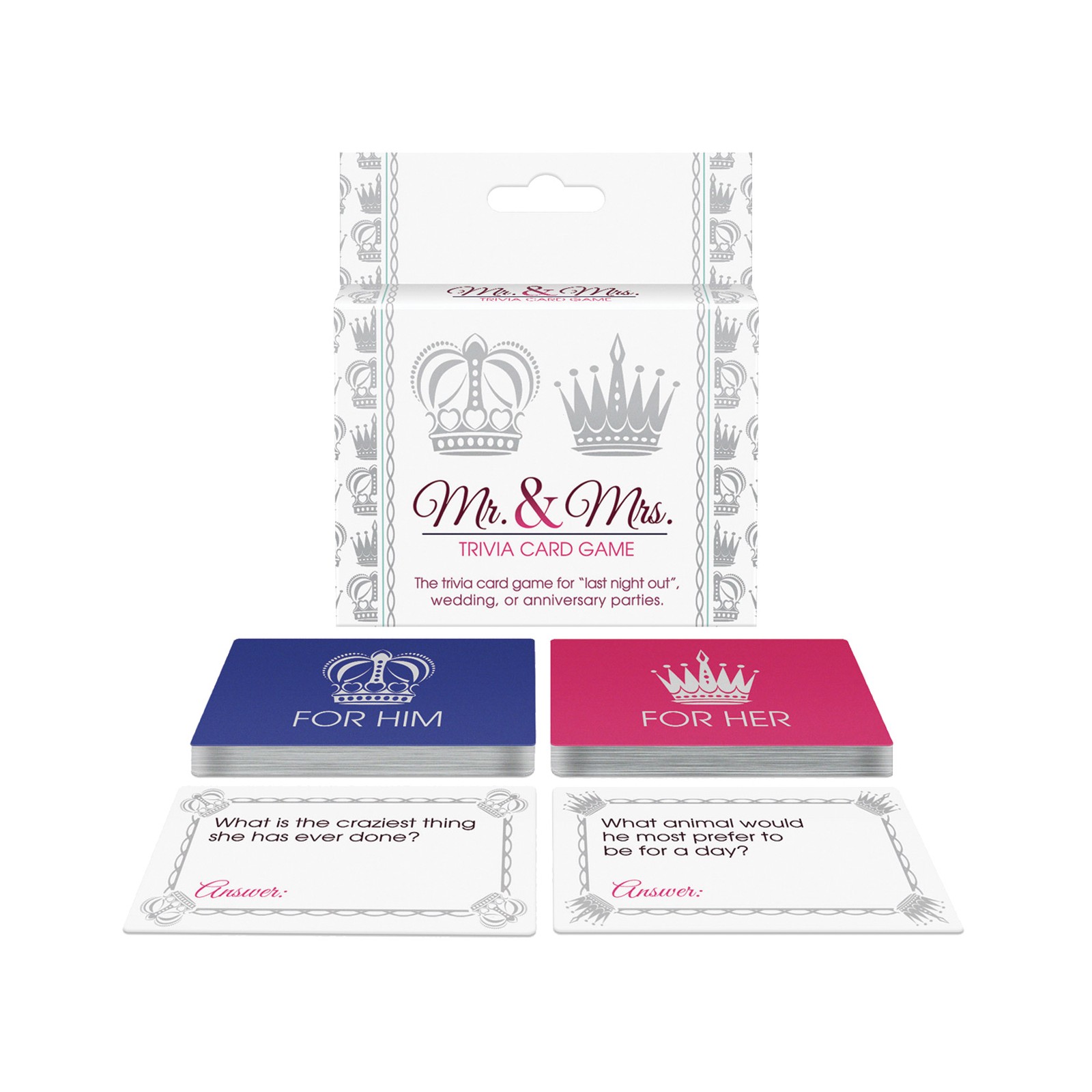 Mr. & Mrs. Trivia Card Game Fun