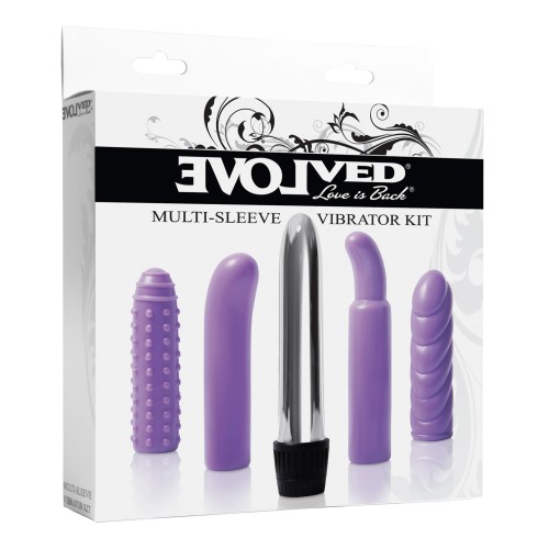 Kit de Vibrador Multi Sleeve Evolved - Púrpura