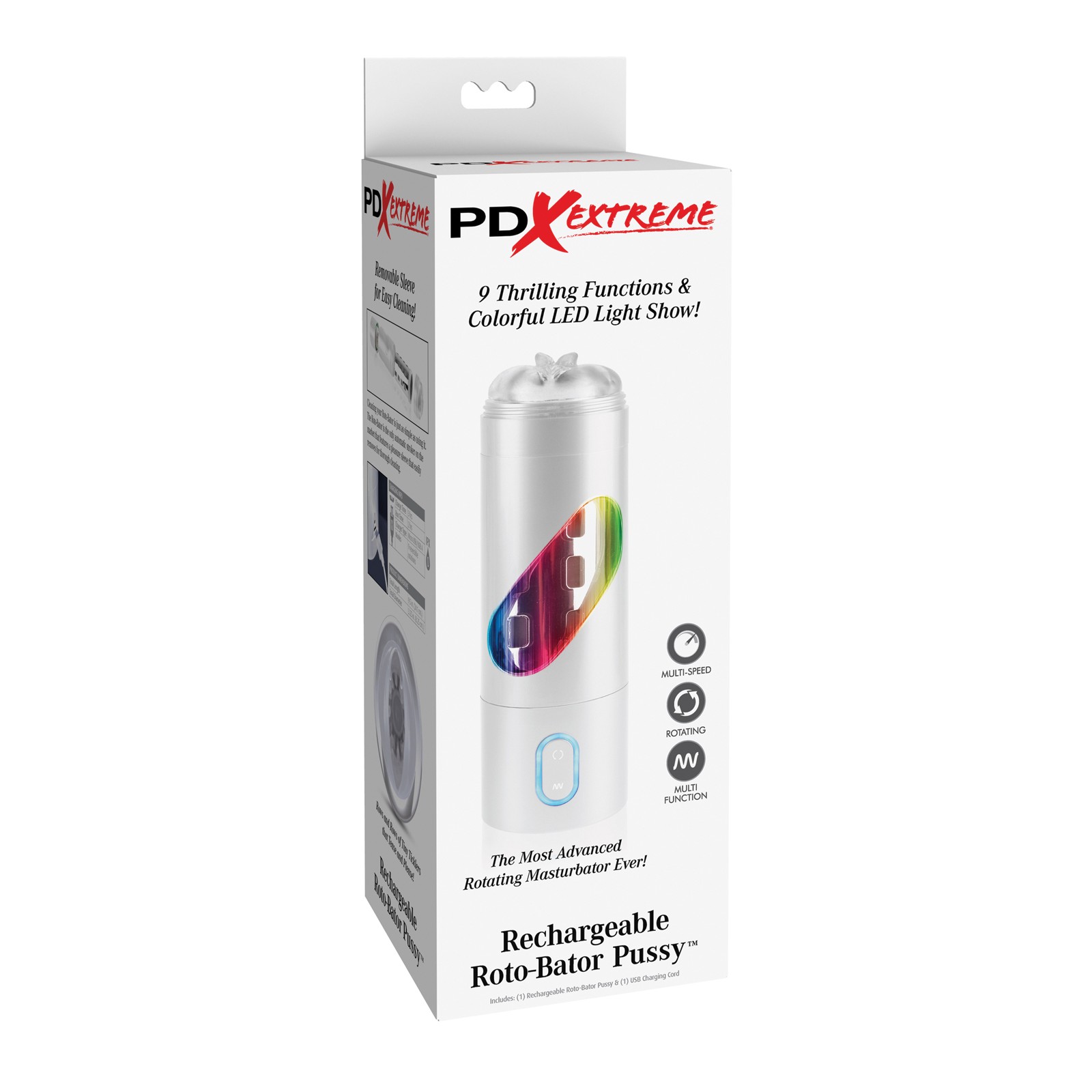 PDX Extreme Rechargeable Roto-Bator for Ultimate Pleasure