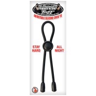 Mack Tuff Adjustable Silicone Cock Tie - Black