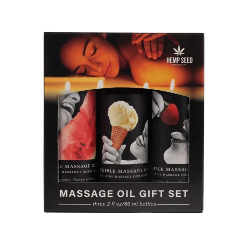 Edible Massage Oil Gift Set for Sensual Moments