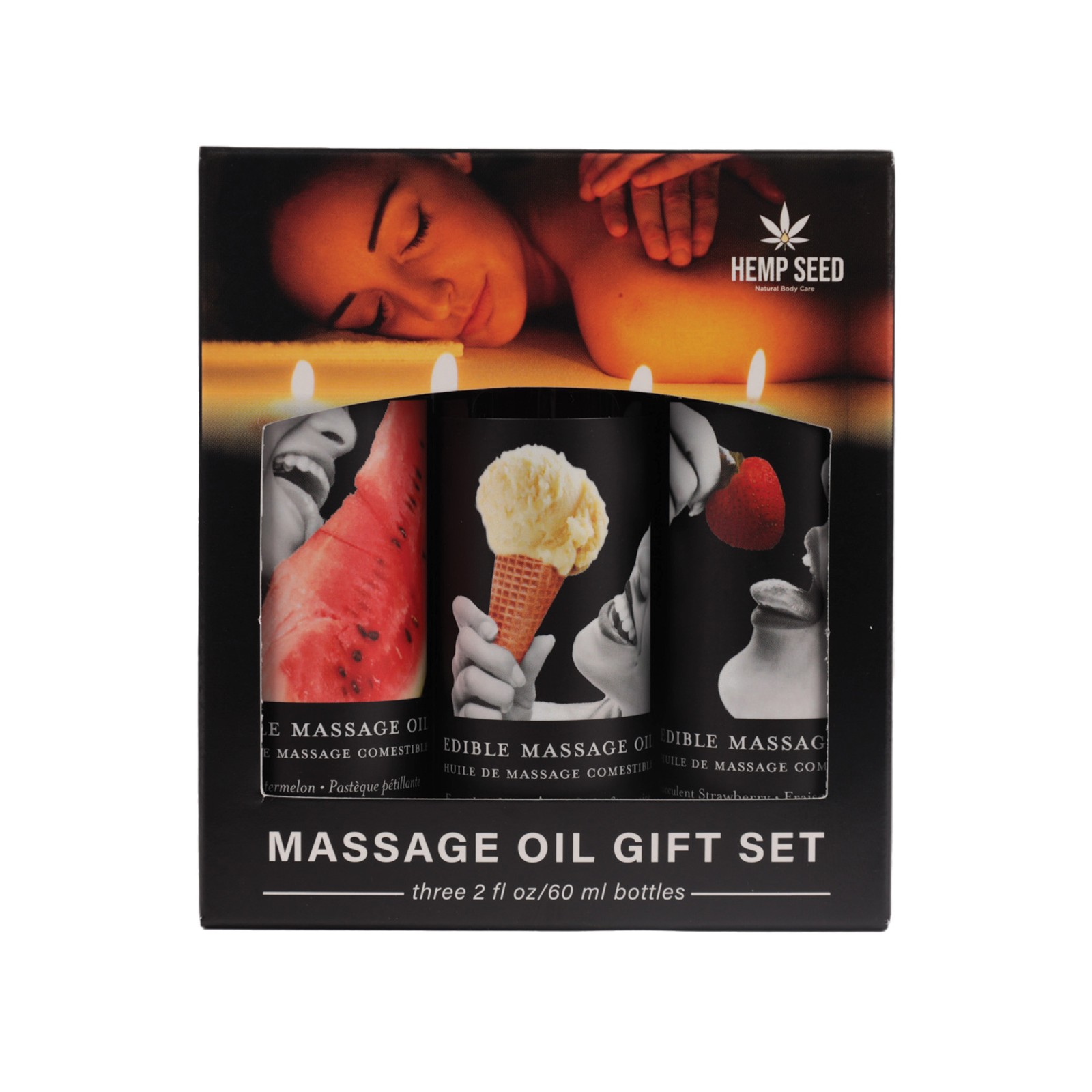 Edible Massage Oil Gift Set for Sensual Moments