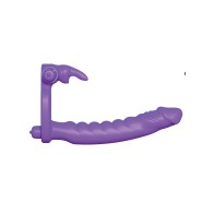 Conejo Doble Pene de Silicona Fantasy C-Ringz - Morado