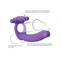 Conejo Doble Pene de Silicona Fantasy C-Ringz - Morado