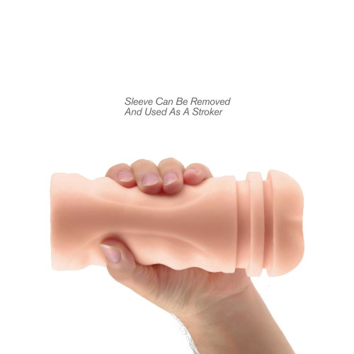 PDX Extreme Mega Grip Vibrating Stroker - Pussy