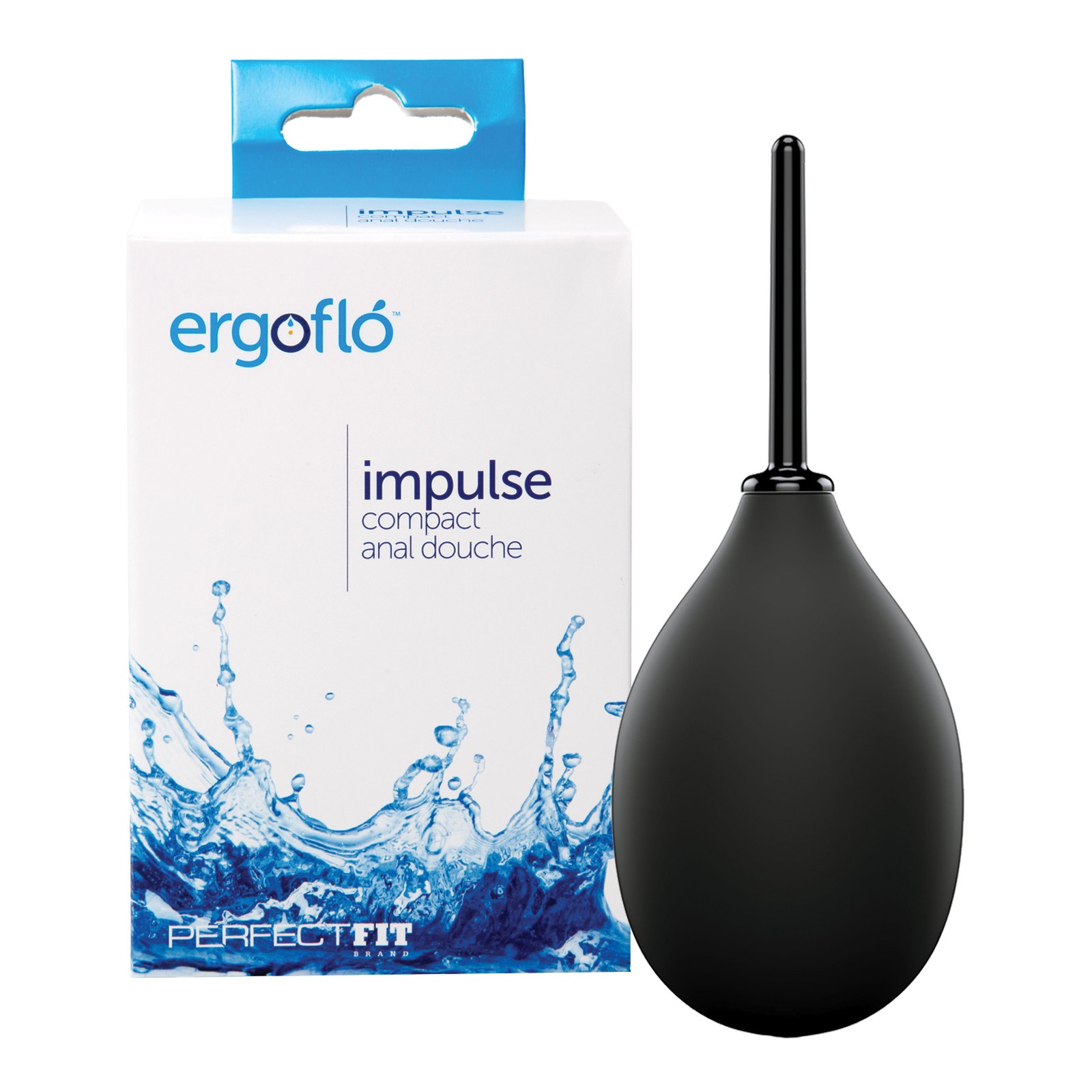 Perfect Fit Ergoflo Impulse Anal Douche Black