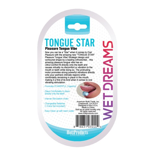 Wet Dreams Tongue Star Vibe - Blue