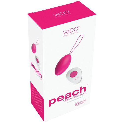 VeDO Peach Rechargeable Egg Vibe