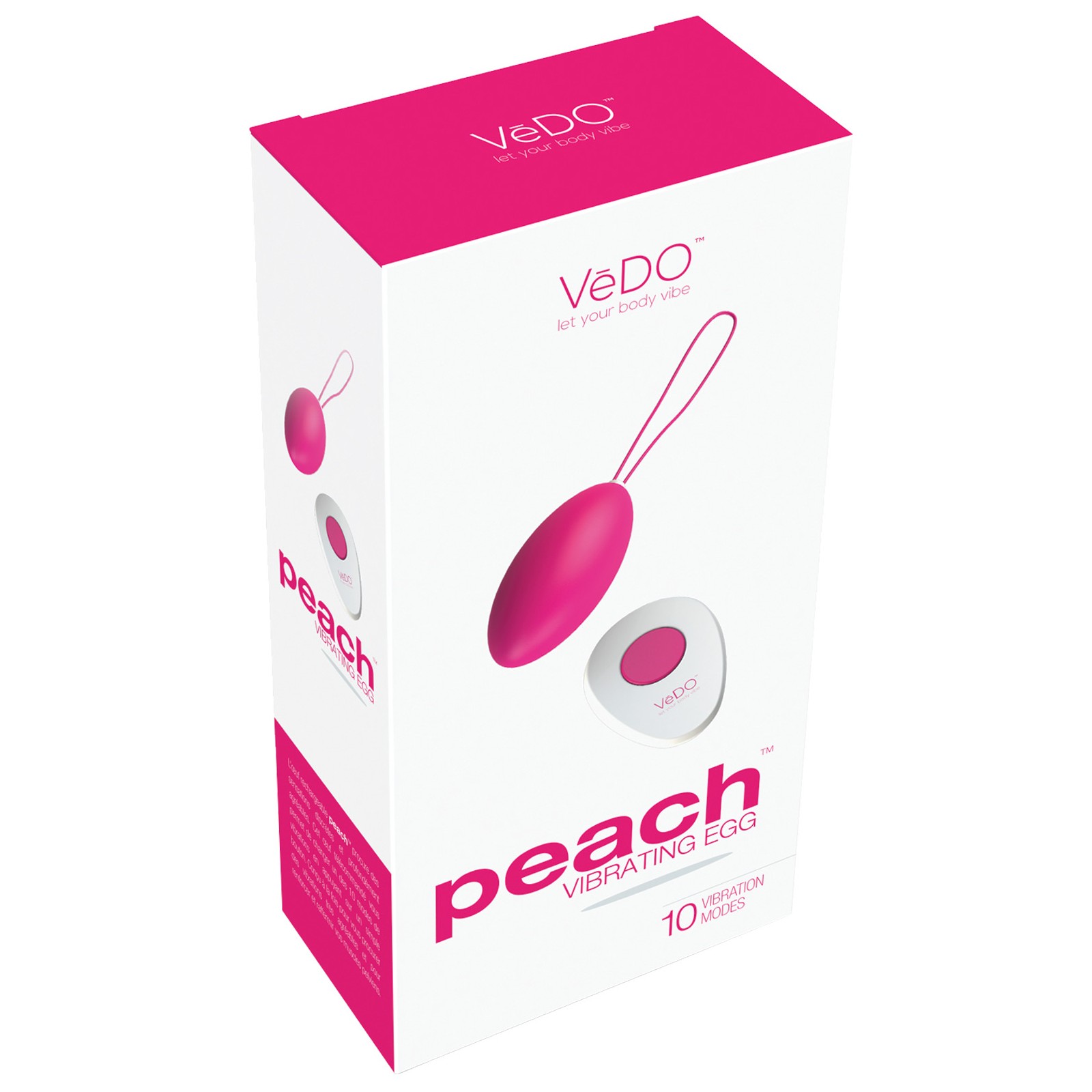 VeDO Peach Rechargeable Egg Vibe