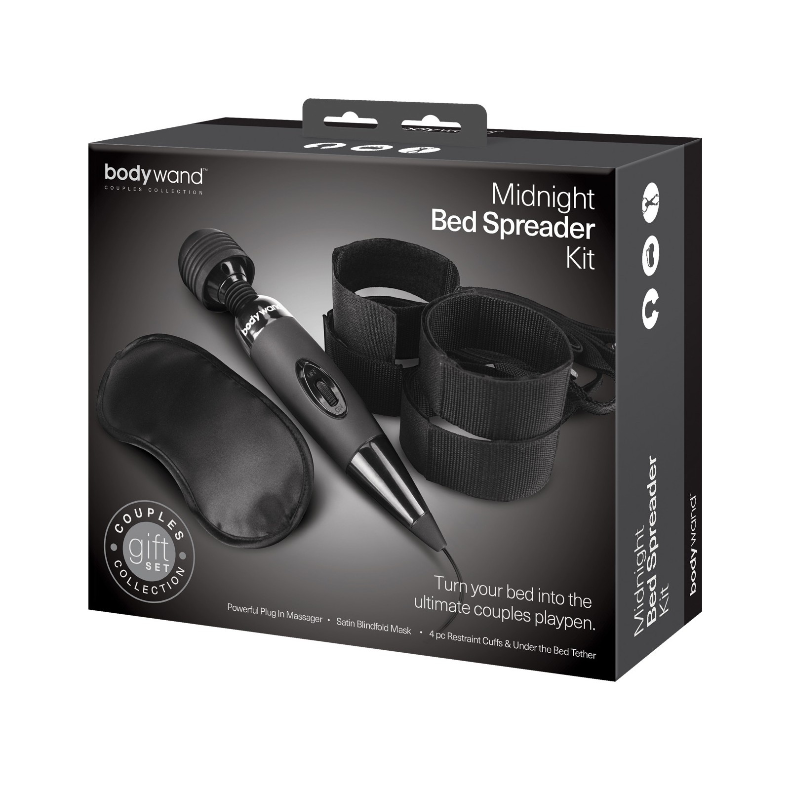 Bodywand Midnight Massage Bedroom Play Kit Black