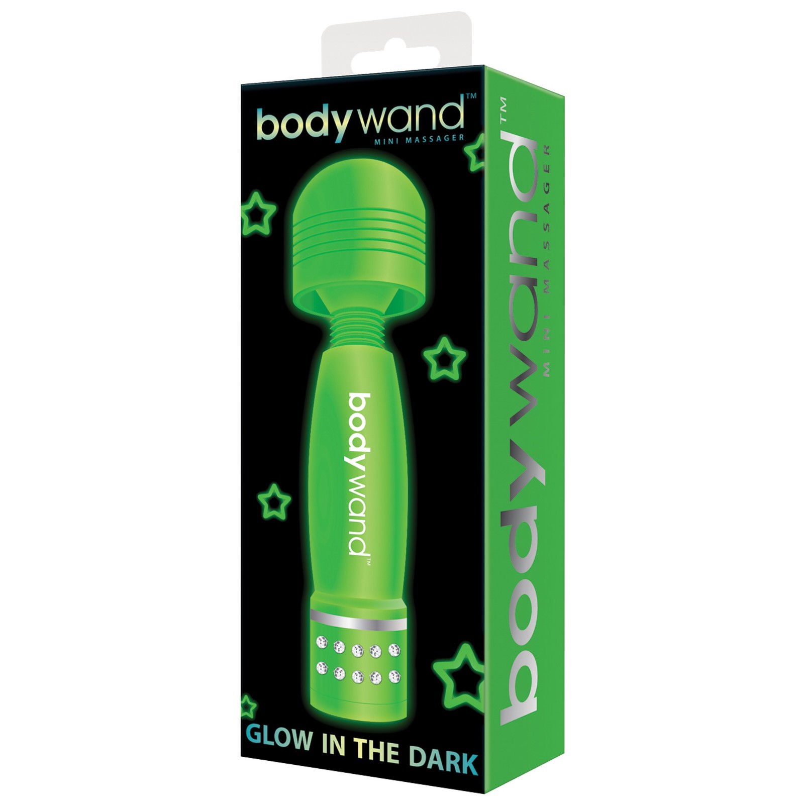 Bodywand Mini Massager Brilla en la Oscuridad Verde