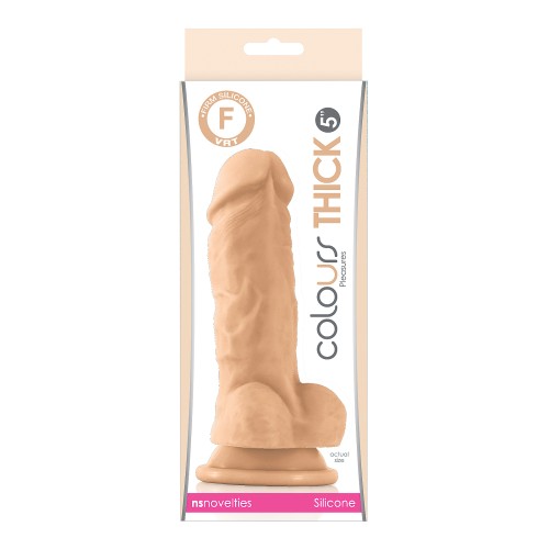 Colours Pleasures Thick 5-inch Dildo White