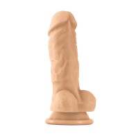 Dildo Colores Placeres Grueso de 5 Pulgadas Blanco