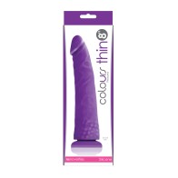 Colours Pleasures Thin 8" Dildo Purple