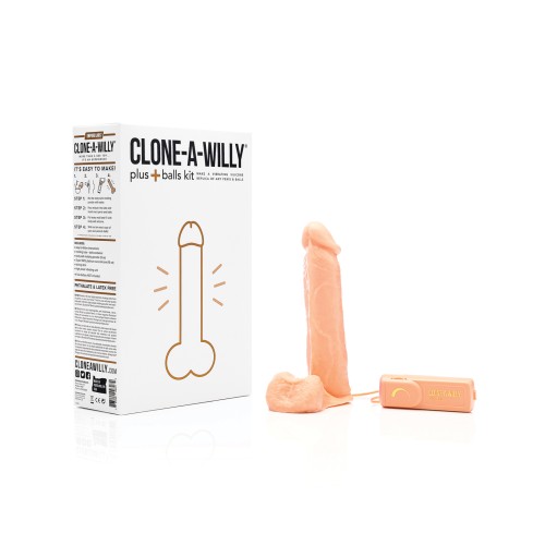 Kit Clone-A-Willy Plus+ con Testículos para Placer Único DIY